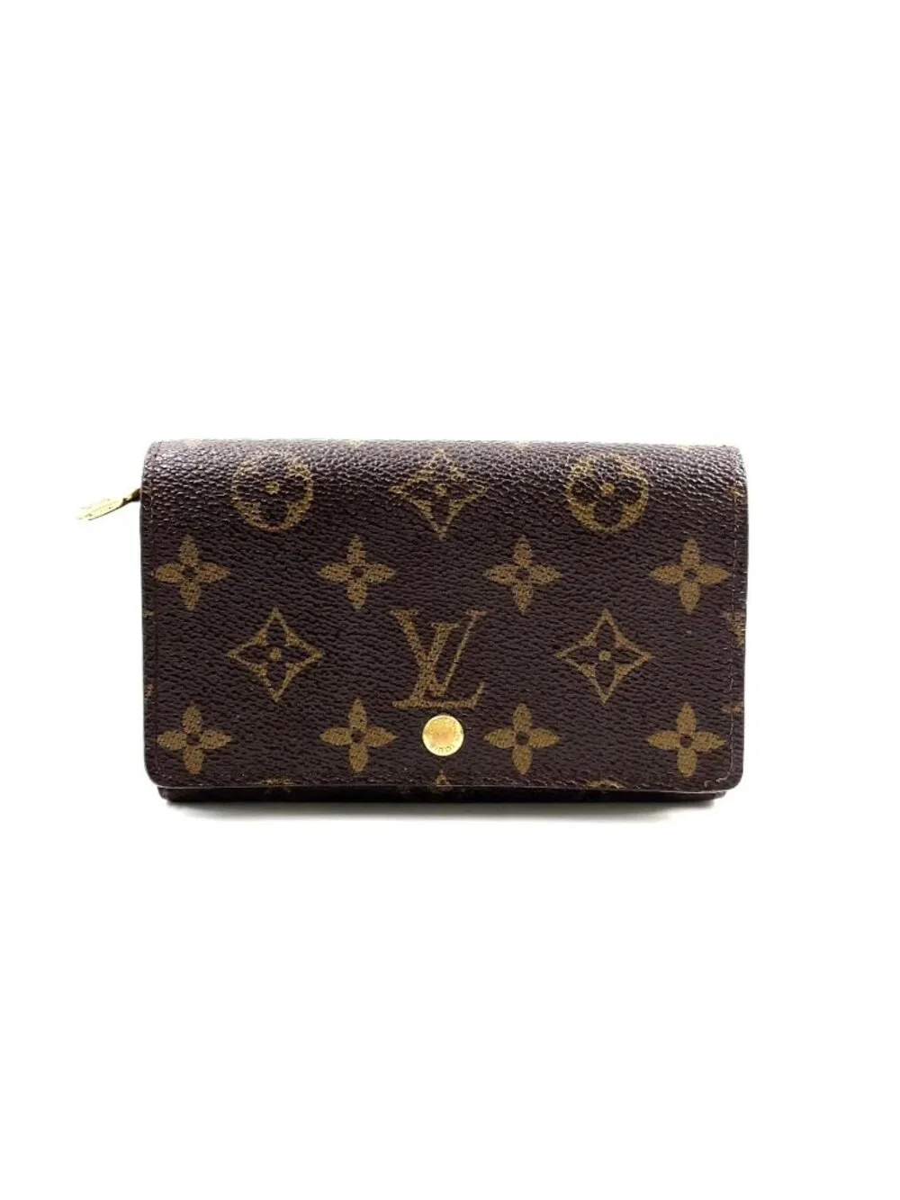 Louis Vuitton Porte-Monnaie Viet Tresor Monogram Leather Brown Bifold Wallet